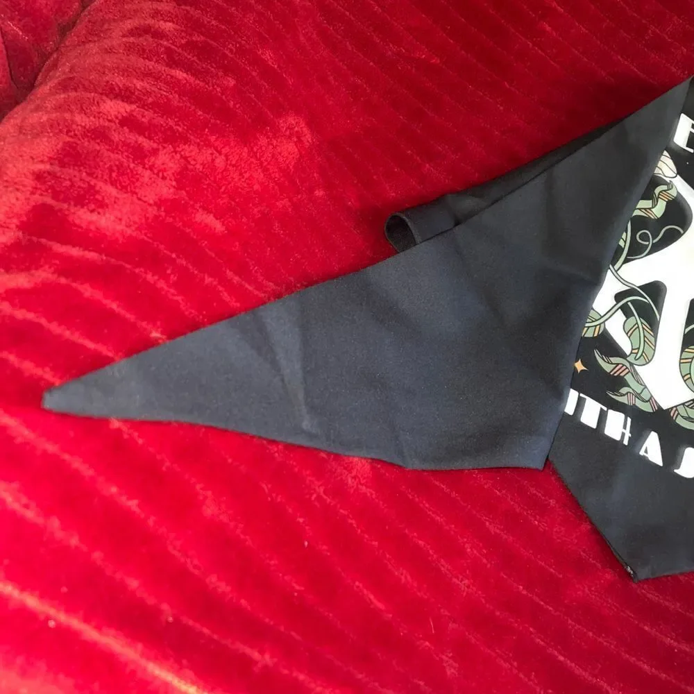 Floral beach bandana triangle head scarf 70s Butterfly